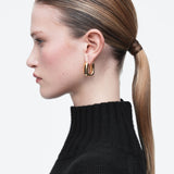 CHUNKY SQUARED HOOP EARRINGS